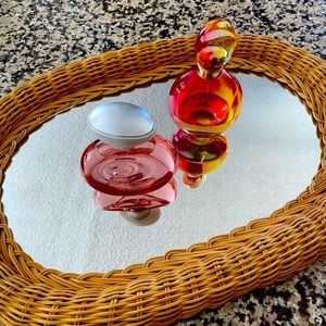 Vintage mirror or tray